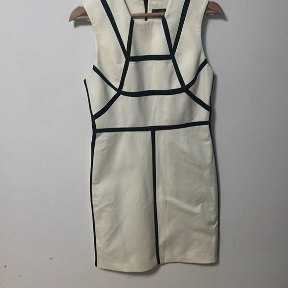 Robert Rodriguez Geometric Piping Sheath‎ Dress Size 4 - Picture 2 of 8